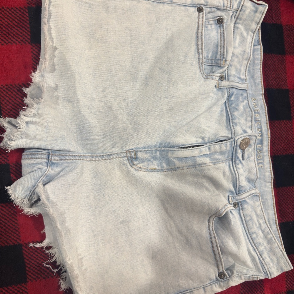 American Eagle Outfitters Women's Light Blue Denim Shorts